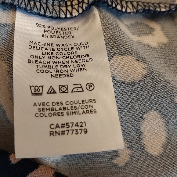 Ann Taylor Flowy Baggy Long Sleeve Cheetah Print Blouse Size L - Picture 5 of 10